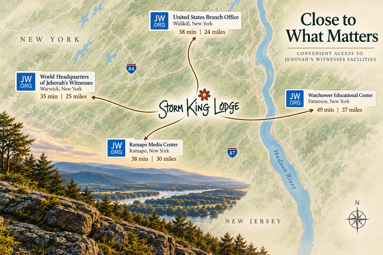 close to bethel storm king lodge